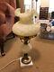 Antique Fenton Lamp Milk cream with Marble Base- Excellent Working Condition