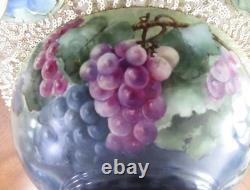 Antique LIMOGES France Tressemann & Vogt Art Deco Grapes Fruit/Punch Bowl Set Antique LIMOGES France Tressemann & Vogt Art Deco Grapes Fruit/Punch Bowl Set