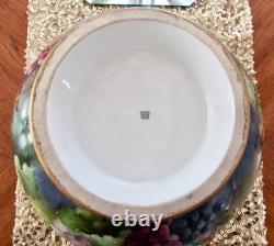 Antique LIMOGES France Tressemann & Vogt Art Deco Grapes Fruit/Punch Bowl Set Antique LIMOGES France Tressemann & Vogt Art Deco Grapes Fruit/Punch Bowl Set