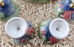 Antique LIMOGES France Tressemann & Vogt Art Deco Grapes Fruit/Punch Bowl Set Antique LIMOGES France Tressemann & Vogt Art Deco Grapes Fruit/Punch Bowl Set