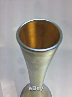 Antique Louis Comfort TIFFANY 1907 Gold Favrile Glass 12 Vase Signed