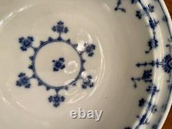 Antique MINTON Serving Bowl 1870s 19th Century Danish Flow Blue Pattern, Rare