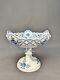 Antique Meissen'Blue Onion' Porcelain Blue & White 6 Compote Centerpiece Mint