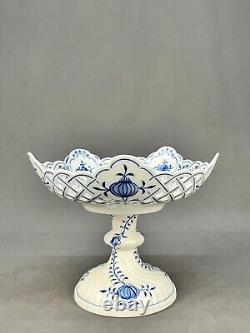 Antique Meissen'Blue Onion' Porcelain Blue & White 6 Compote Centerpiece Mint