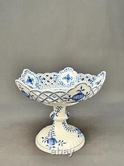 Antique Meissen'Blue Onion' Porcelain Blue & White 6 Compote Centerpiece Mint