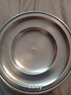 Antique Meissen Porcelain Blue Onion Soup Bowl With German Silverplate Mounts