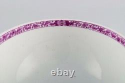 Antique Meissen large soup bowl in hand-painted porcelain