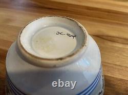 Antique Mochaware Bowl Earthworm Mocha Ware Early 1800's Early 19th Century