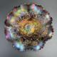 Antique NORTHWOOD Carnival Glass Good Luck 9 Bowl Ribbed Back