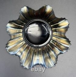 Antique NORTHWOOD Carnival Glass Good Luck 9 Bowl Ribbed Back