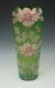 Antique Pairpoint Harrach Bohemia Raised Design Flowers Roses 11 Large Vase