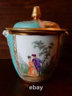 Antique Sèvres French Porcelain Hand Painted Sugar Bowl from 1848