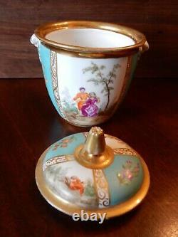 Antique Sèvres French Porcelain Hand Painted Sugar Bowl from 1848