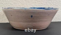 Antique Spanish Fajalauza Ceramic Bowl Glazed Faience 19th C. Faience Lebrillo