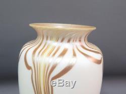 Antique Steuben Aurene & Calcite Art Glass Vase (298) Frederick Carder Signed