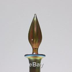 Antique Steuben Aurene Glass Decanter Set with Cordials No Reserve