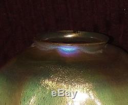Antique Tiffany Favrile Glass Candlestick Lamp And Shade