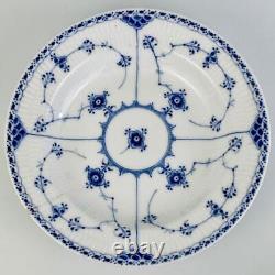 Antique a/f Royal Copenhagen Blue Fluted Half Lace Soup Bowl 1/565 25cm's