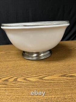 Arte Italica Tuscan 10.5 Pewter ring /Footed Bowl, Handmade in Italy. GODINGER