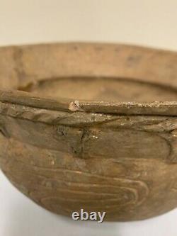 Asian Archaic Style Korean Silla Style Ceramic Pottery Bowl