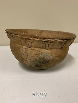 Asian Archaic Style Korean Silla Style Ceramic Pottery Bowl