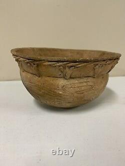 Asian Archaic Style Korean Silla Style Ceramic Pottery Bowl