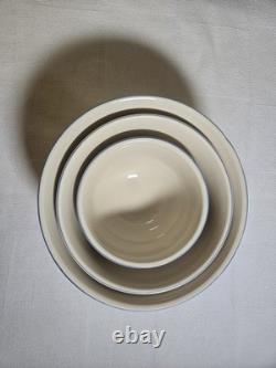 Aunt Rhody Mother Goose 3- Piece Stoneware Mixing Bowls