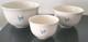 Aunt Rhody Mother Goose Mixing Bowl Set 3 Piece 10 3/8-9-7