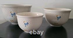Aunt Rhody Mother Goose Mixing Bowl Set 3 Piece 10 3/8-9-7
