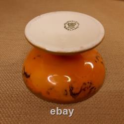 Aynsley Antique Circa 1910 Rare Piece Small Footed Bowl Lustre Butterfly