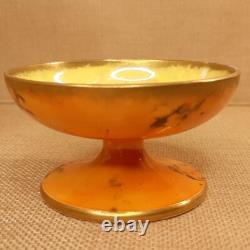 Aynsley Antique Circa 1910 Rare Piece Small Footed Bowl Lustre Butterfly
