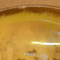 Aynsley Antique Circa 1910 Rare Piece Small Footed Bowl Lustre Butterfly