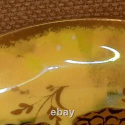 Aynsley Antique Circa 1910 Rare Piece Small Footed Bowl Lustre Butterfly