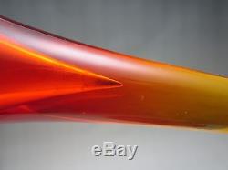 BLENKO Wayne Husted 6027 Amberina Decanter with Shot Glass Stopper