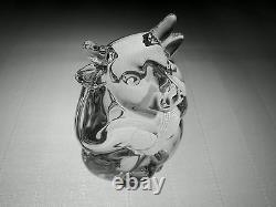 BRAND NEW STEUBEN GLASS BULL Hand Cooler Signed Crystal Paperweight
