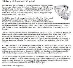 Baccarat Cristal Antique Moulure Russe Rose Tiente Rare 5.5 Low Compote 1860