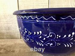 Barakonyi Pottery Hungary Folk Art Nesting Bowls Set/3 Signed