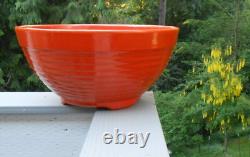 Bauer Pottery Ring Ware 14'' Orange Punch Bowl! VERY RARE