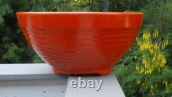 Bauer Pottery Ring Ware 14'' Orange Punch Bowl! VERY RARE