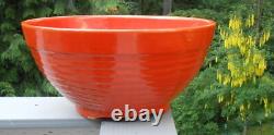 Bauer Pottery Ring Ware 14'' Orange Punch Bowl! VERY RARE