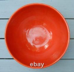Bauer Pottery Ring Ware 14'' Orange Punch Bowl! VERY RARE