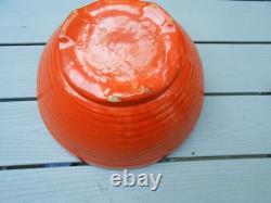 Bauer Pottery Ring Ware 14'' Orange Punch Bowl! VERY RARE
