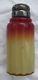 Beautiful 1880's Wheeling Peachblow Cased Red Yellow Shaker Salt Or Pepper Hobbs