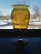 Beautiful Pairpoint Glass Citrine Engraved Floral Vase 11 5/8