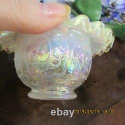 Beautiful Rare Fenton Fairy Lamp Persian Medallon