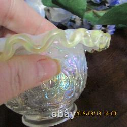 Beautiful Rare Fenton Fairy Lamp Persian Medallon