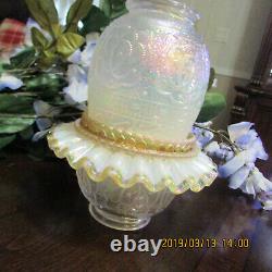 Beautiful Rare Fenton Fairy Lamp Persian Medallon