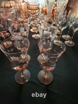Beautiful Used Condition, Depression Glass Pink in color