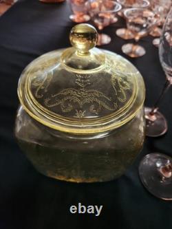 Beautiful Used Condition, Depression Glass Pink in color