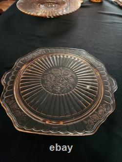 Beautiful Used Condition, Depression Glass Pink in color